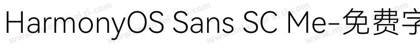 HarmonyOS Sans SC Me字体转换